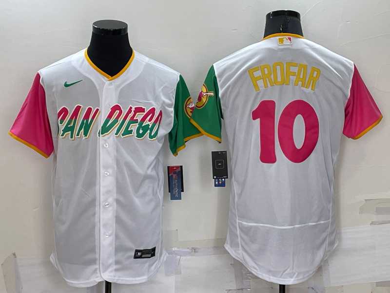 San Diego Padres #10 Jurickson Profar White 2022 City Connect Flexbase Stitched Jersey,We sell and wholesale San Diego Padres #10 Jurickson Profar White 2022 City Connect Flexbase Stitched Jersey on line form chian!